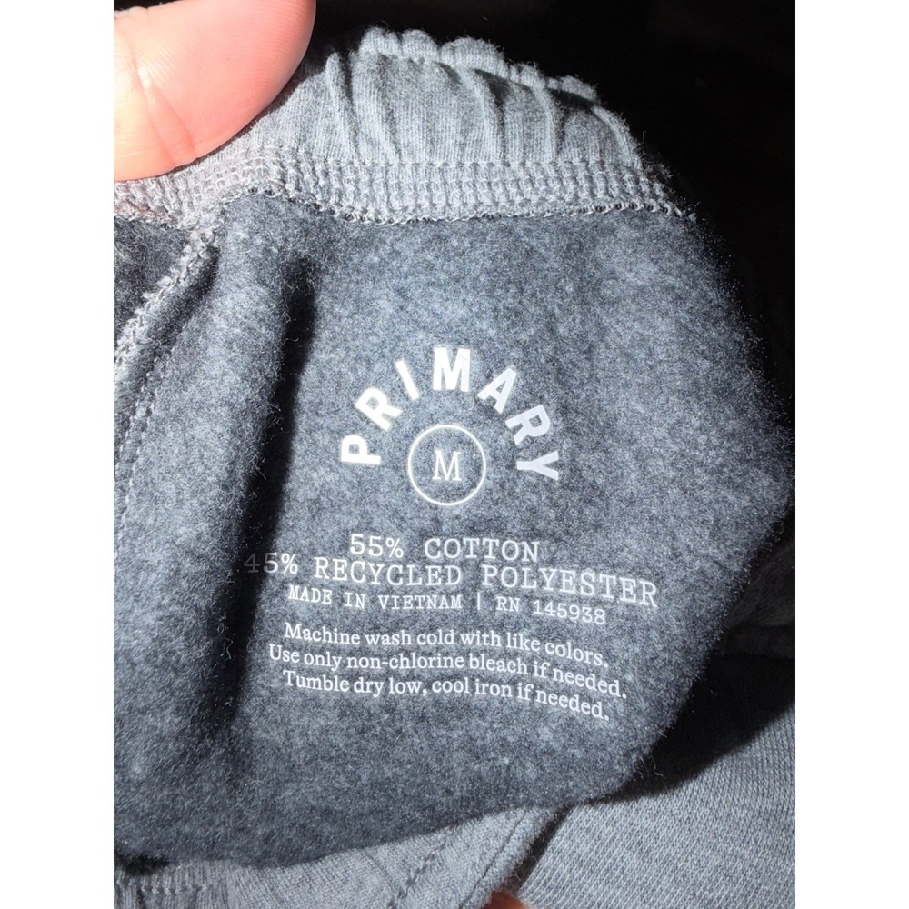 Primary Womens Fit Cozy Fleece Sweatpants Gray Joggers Medium B7 Soft - Picture 7 of 9